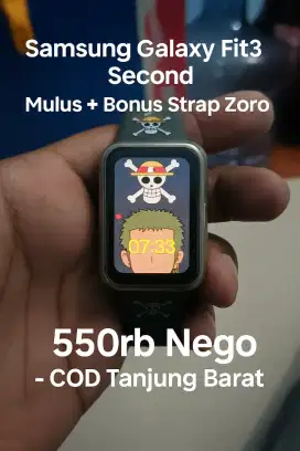 Samsung Galaxy Fit3 Second Mulus + Bonus Strap Zoro – 550rb Nego
