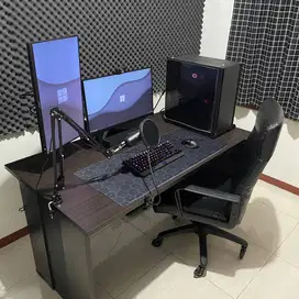 Meja Komputer Custom & Kursi Kantor Informa Upgrade Roda Premium