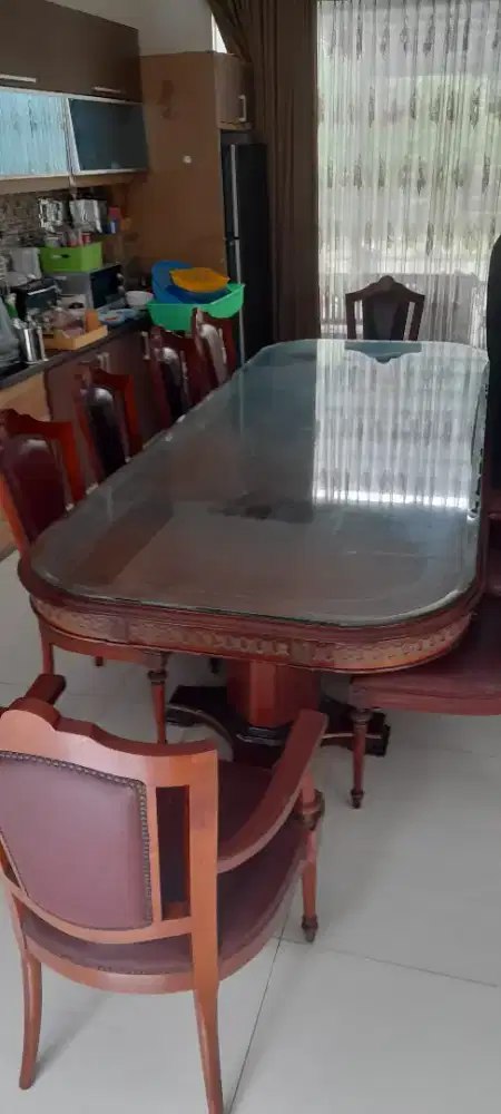 Dijual meja makan panjang 10 kursi