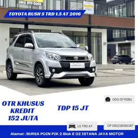 Km 37rb Toyota Rush S TRD 1.5 AT 2016 Silver