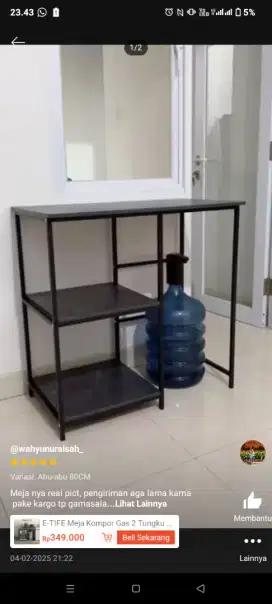 Meja kompor kekinian