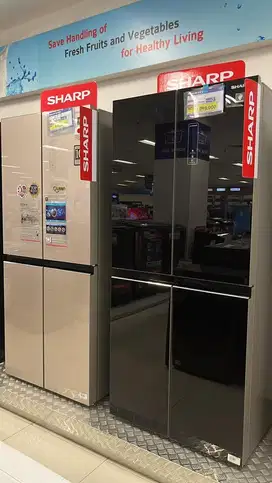 KULKAS 4 pintu sharp mulai dari harga 9jtaan