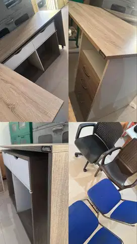 [JUAL] 2 SET MEJA KANTOR MERK INFORMA (Bonus Kursi 4 Bh)