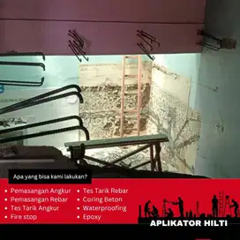 Aplikator Hilti Pemasangan Besi Rebar (Beton) D12