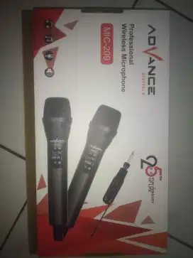 Mic Wireless Advance MIC-209 – 2 Mic + 1 Receiver Colok Langsung