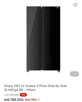 KULKAS SHARP SBS 563 liter