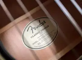Dijual Accoustic Guitar Nylon Fender CN 60 S BLK Mulus