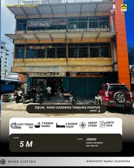 Dijual Ruko Gandeng Tanjung Pantun Jodoh