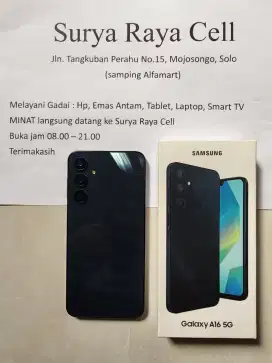 SAMSUNG A16 5G ram 8/256Gb Lengkap Mulus FullSet berGaransi resmi 1Thn