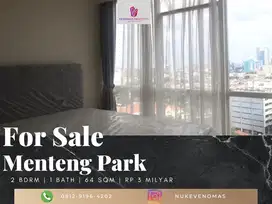 Dijual Apartement Menteng Park 2 Bedroom Furnished Lantai Rendah