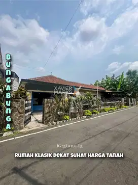 Rumah Klasik Harga Tanah di jalan Bunga Bunga Lowokwaru Malang