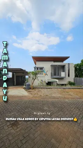Rumah Villa Mpdern Baru di Taman Dayu Ciputra Pandaan