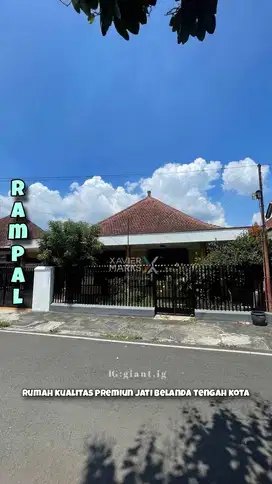 Rumah Kualitas premium jati belanda tengah kota di Rampal KLojen