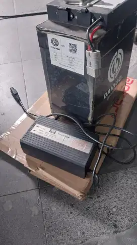 Baterai motor listrik 60 Ampere Ex Davigo Dragon