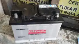 Accu aki bekas LN3 65ah apik merk toyota innova reborn fortuner