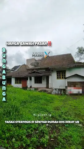 Tanah Strategis dekat Brawijaya Suhat di bunga bunga Lowokwaru Malang