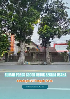 Rumah Luas & strategis di Rampal Klojen Malang