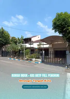 Rumah Induk + Kos Aktif tengah kota di Sarangan, Lowokwaru Malang