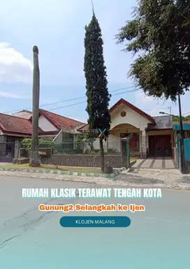 Rumah Klasik Terawat Tengah kota di Gunung2, Klojen Malang