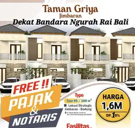 Jual Rumah Cluster Onegate dekat Bandara Taman Griya Jimbaran Bali