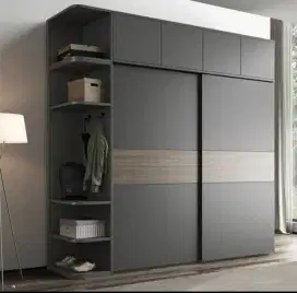 Jasa pembuatan interior design kabinet penyimpanan pakaian kece bagus!