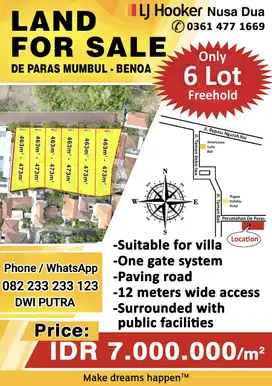 Tanah EXCLUSIVE Taman Mumbul Nusa Dua