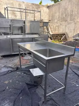 Sink 1 lubang sayap
Include Grease trap