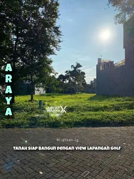 Tanah Kavling lokasi premium view lapangan golf di Araya Malang