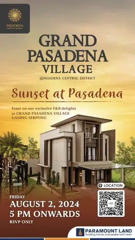 Dijual Rumah Grand Pasadena Village Gading Serpong 2 Lantai