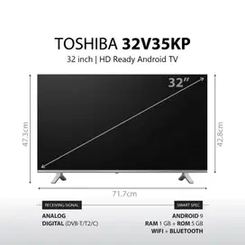 ANDROID TV SMART TV TOSHIBA 32V35KP 32 inch