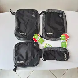 Tas Travel Torch Tagawa Toiletries Charger Underwear Stationary New