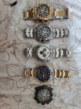 Jual koleksi 5 pcs jam jaguar