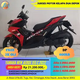 YAMAHA NEW AEROX 155 C 2022 CASH/KREDIT DP 600RB GRATIS OLI 3X