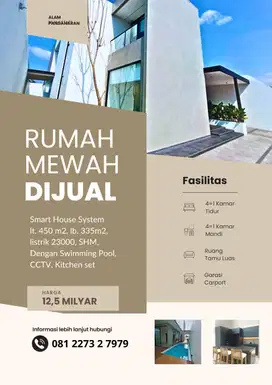 Rumah Mewah 2LT Puri Arga Golf Smart House BSB City DJUAL Cepat