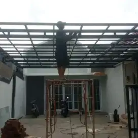 Tukang las kanopi pagar tealis mezanin