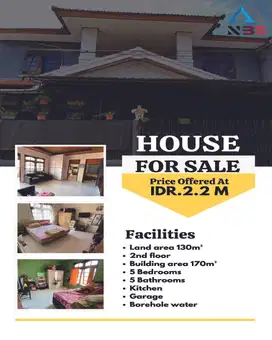 For Sale  Rumah lantai 2 palapa sidakarya denpasar selatan