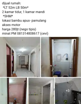 RUMAH PAMULANG BAMBU APUS TANGERANG SELATAN