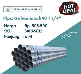 Pipa Galvanis sch 40 1 1/4