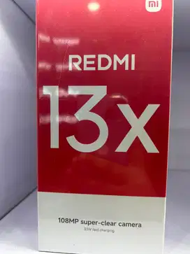 Redmi 13x Ram 8/256gb black baru garansi resmi nasional msi