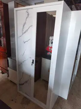 Lemari sliding besi 2 pintu