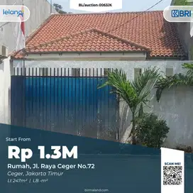 Rumah Dijual, Jl. Raya Ceger, Cipayung, Jakarta Timur, DKI Jakarta