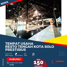 Tempat Usaha Resto Tengah Kota Solo Prestisius di Manahan