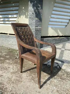 Kursi Kampung sandaran Bambu