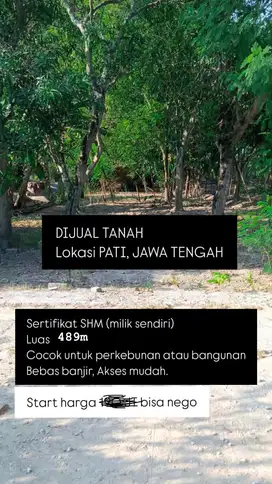 DIJUAL CEPAT TANAH di PATI