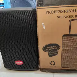 Speaker Aktif Portable Bluetooth 2 Mik Wireless Baretone MAX 10 HE