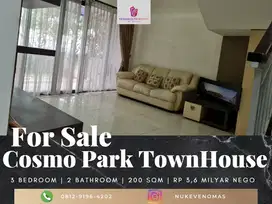 Dijual Townhouse Cosmo Park/Town House Thamrin City 3BR Furnished