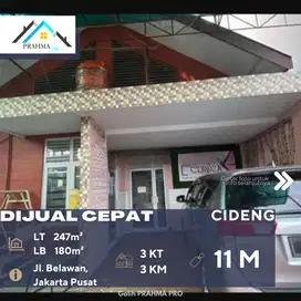 Cideng Jakpus Jual Rumah Tempat Usaha Dalam Zona Perdagangan Strategis