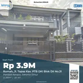 Rumah Dijual, Jl. Tapas, Pondok Kelapa, Duren Sawit, Jakarta Timur
