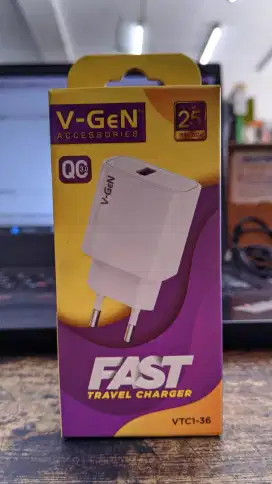 ADAPTOR V-GEN VTC1-36 FAST CHARGING QC3.0