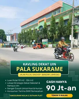 TANAH MURAH DEKAT KAMPUS UIN